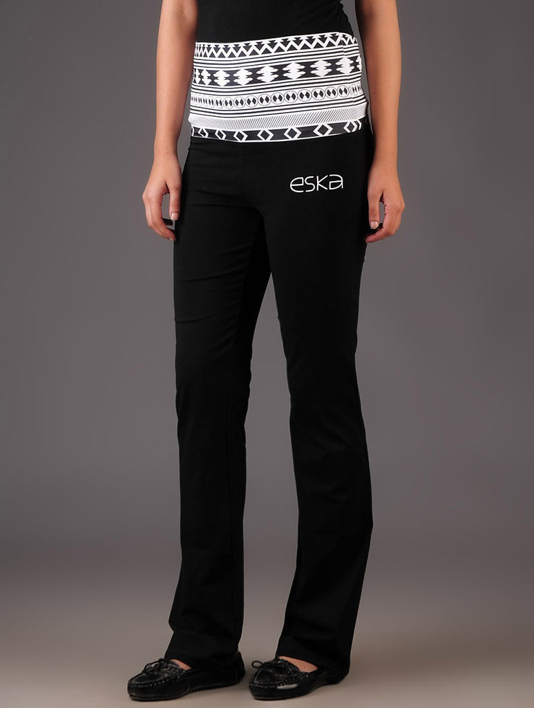 Aztec B/W Rollover Track Pants