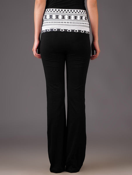 Aztec B/W Rollover Track Pants