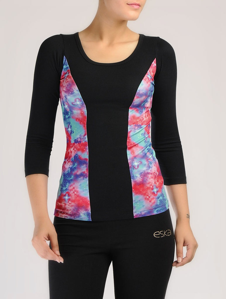 Galaxy Print Active Top