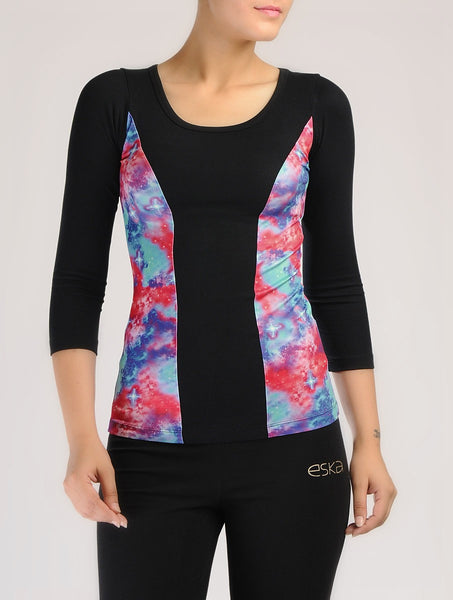 Galaxy Print Active Top