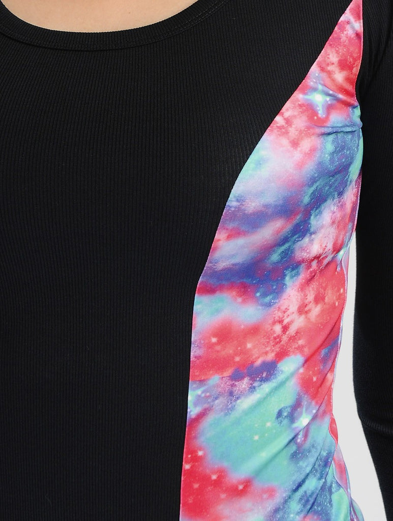 Galaxy Print Active Top