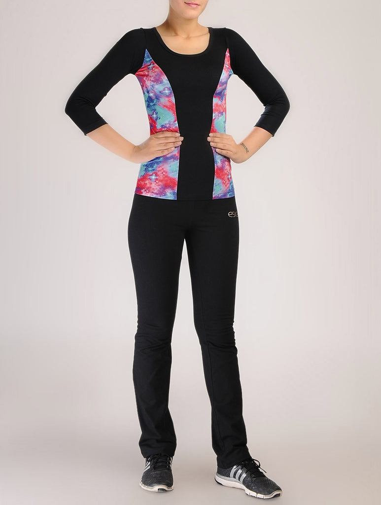 Galaxy Print Active Top