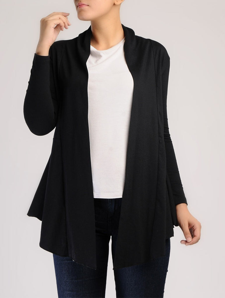 Black Full Sleeve Cotton Wrap