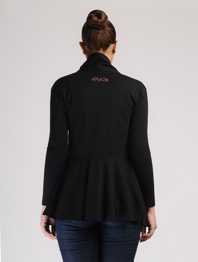 Black Full Sleeve Cotton Wrap