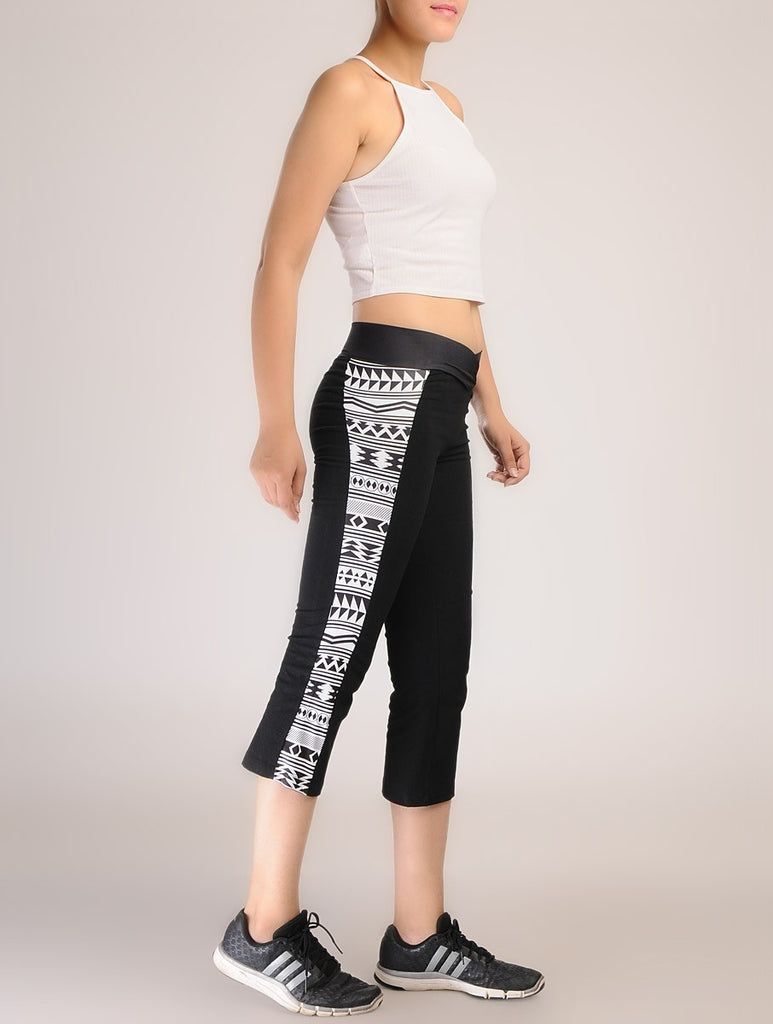 Cropped Pants with 'V' Waist