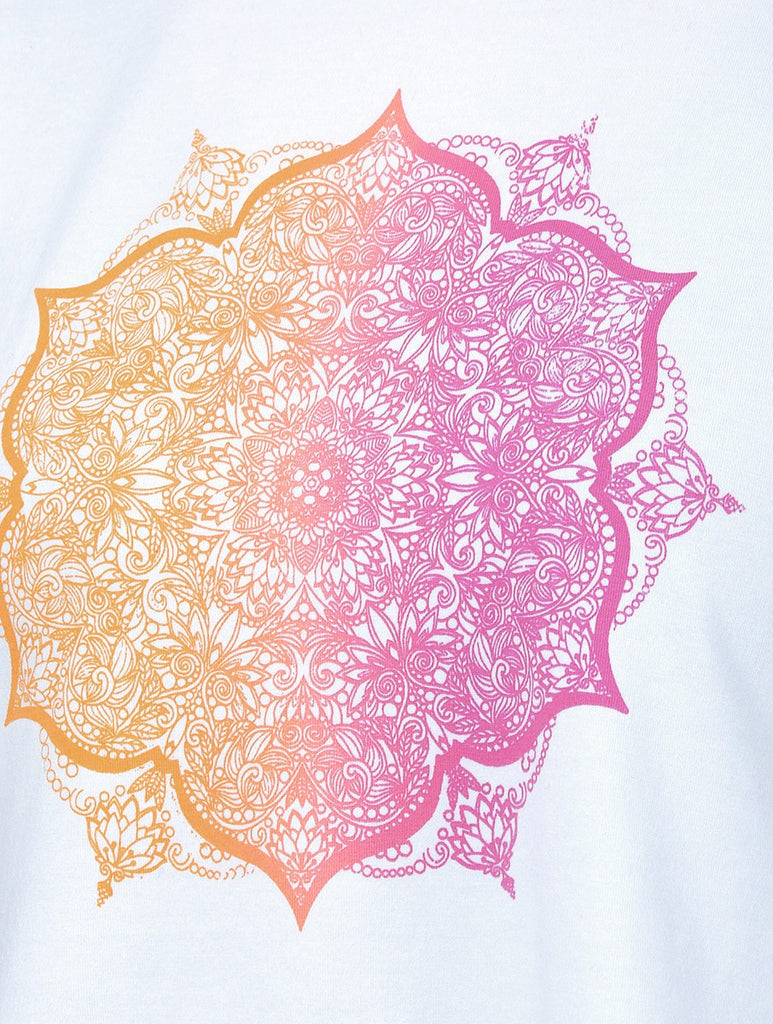 Mandala White Crossback Tunic
