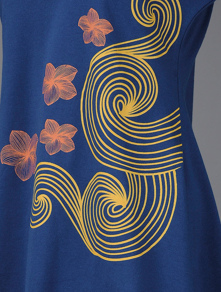 Frangipani Waves Crossback Tunic